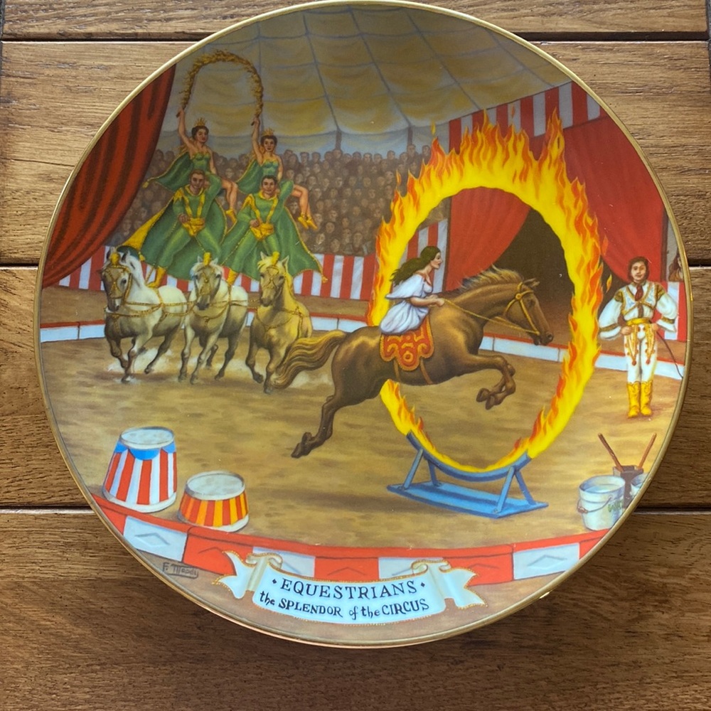 The Greatest Show on Earth The Equestrians Plate.